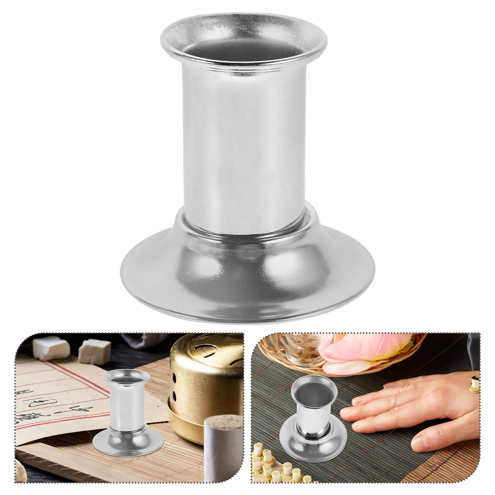 

Угаситель моксы из нержавеющей стали 3 см: компактный, с устойчивым основанием, для безопасной моксивапции дома и в клинике