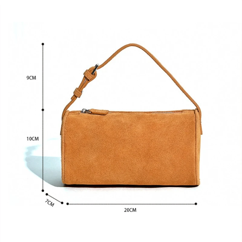 

Изысканная маленькая сумка-подушка, матовая замшевая кожа, черные сумки, женская сумка через плечо круглой формы, замшевая женская сумка на плечо