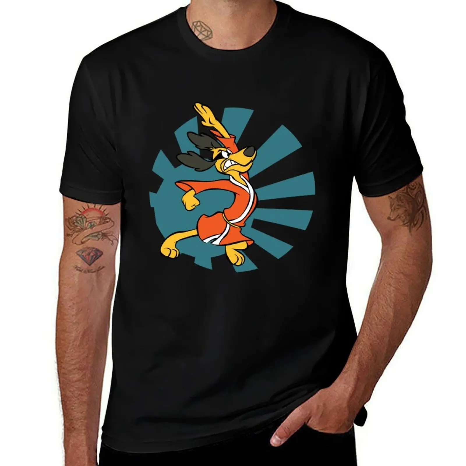 Футболка Rising Sun Hong Kong Phooey, простая повседневная футболка с коротким рукавом