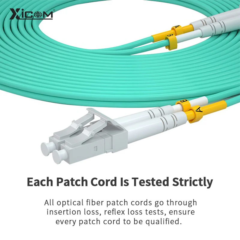 10G OM3 UPC Multimode Duplex Fiber Optic Patch Cord Max Transmission Distance 300M 2.0 3.0mm LC-FC-SC-ST Optical Fiber Cable