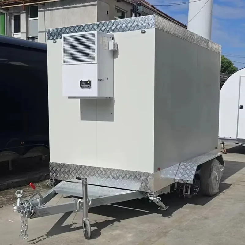 Commercial Cold Box Trailers Complete Cold Storage Refrigerated Trailer for Catering Distribution and Food Delivery