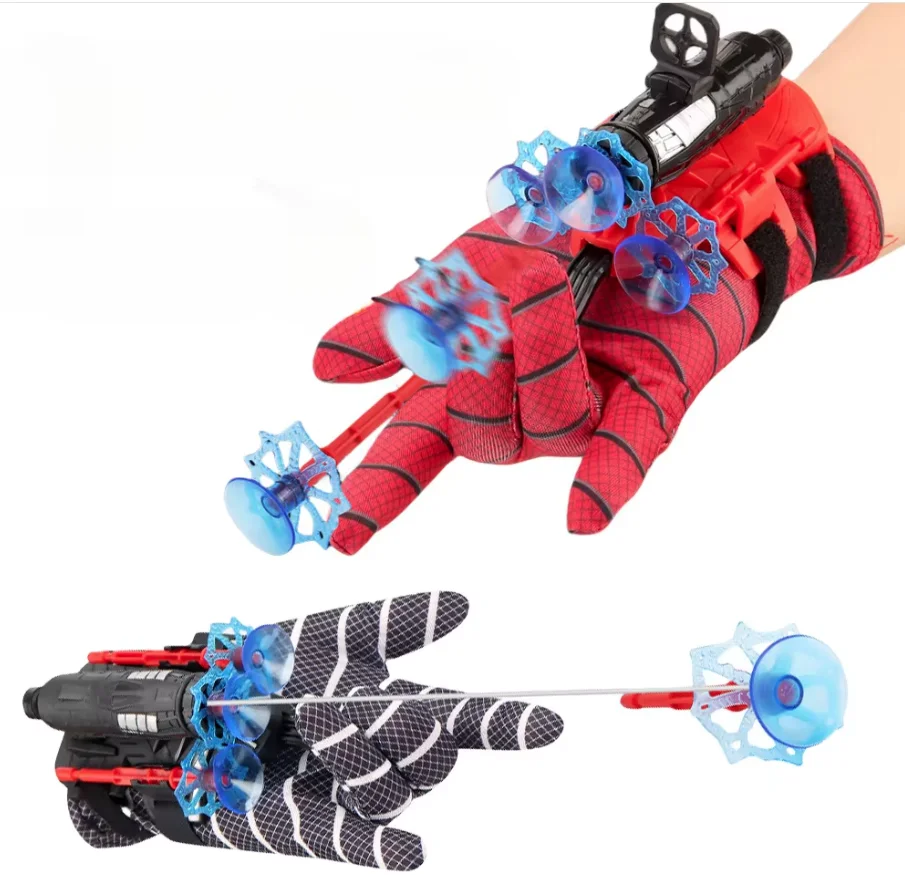 Disney Cartoon New for Spiderman Action Anime Figures Children Toys Role Play Glove Launcher Set Wrist Toy Set Birthday Gifts