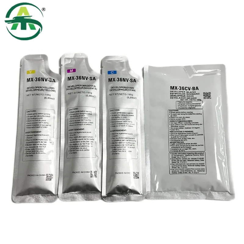 4pcs. MX36 Developer Powder For Sharp DX2500 MX2618 3618 2318 3115 MX 36NV-SA Copier Supplies