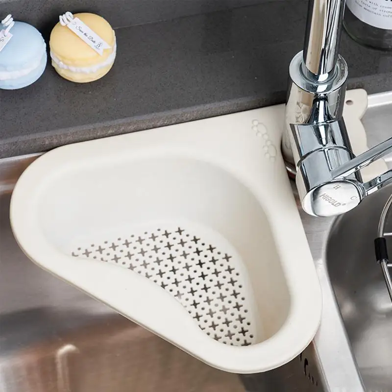 Kitchen Sink Filter Swan Drain Basket Garbage Filter Shelf Strainer Leftover Sink Hanging Rack Cat Shape Kitchen Sink Basket