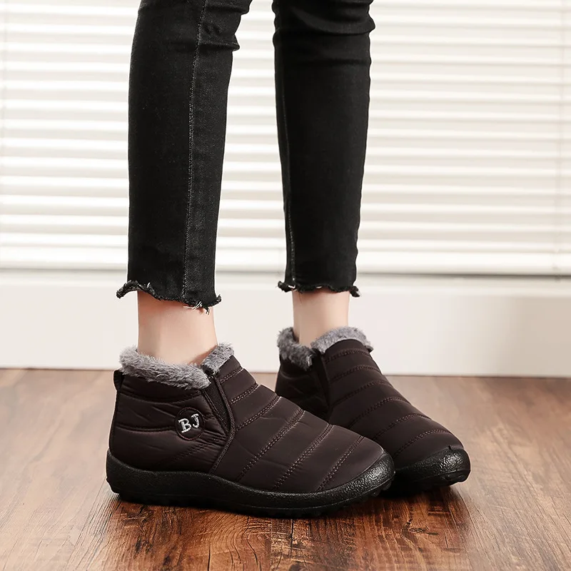 2026 Baumwollschuhe in Übergröße für Damen und Herren, neuer Winterstil mit Plüsch und dicken Schneestiefeln, niedrig geschnittene warme Baumwollstiefel – Detail 7