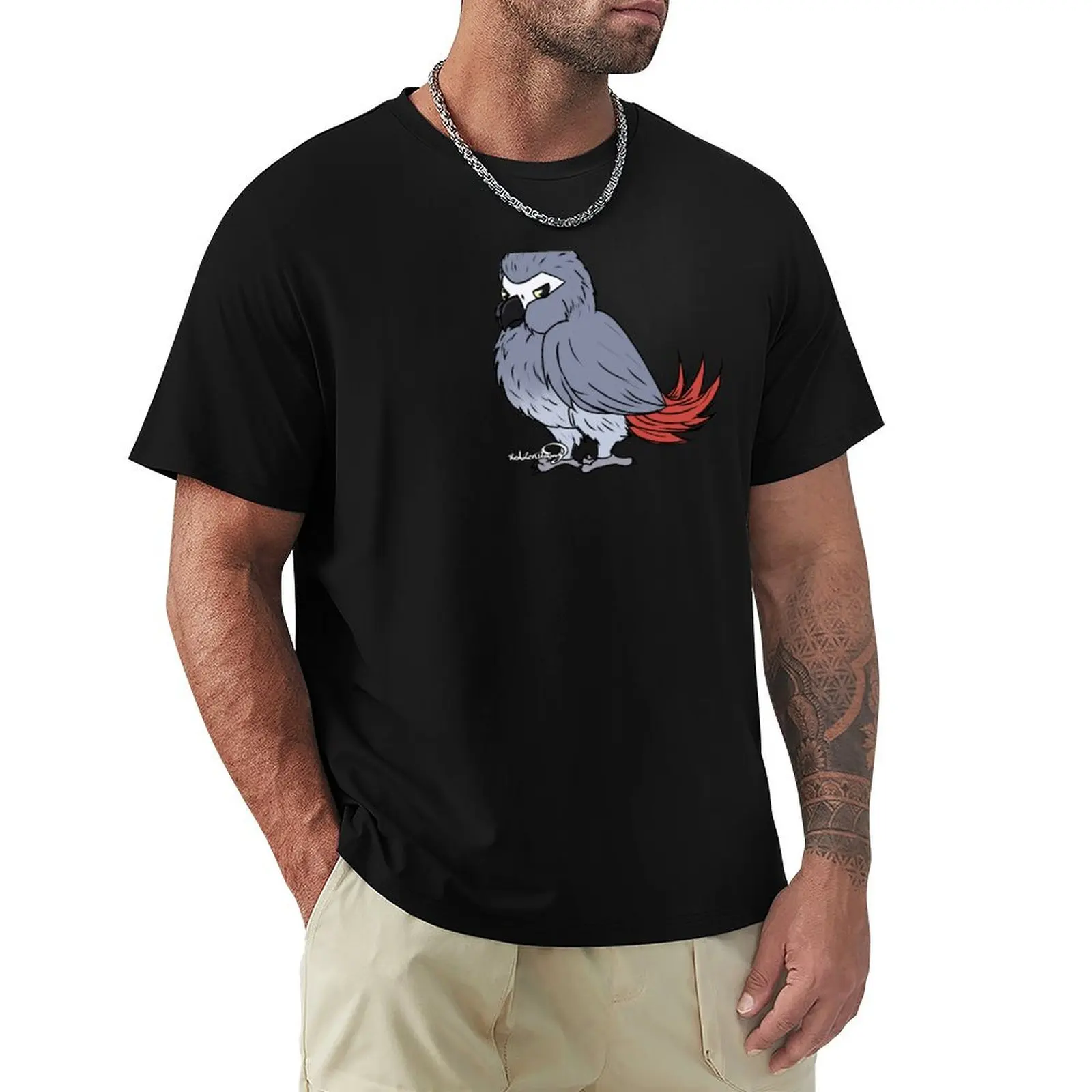 

Birdo the African Grey Parrot T-Shirt Sport Basic Moisture Wicking Tee