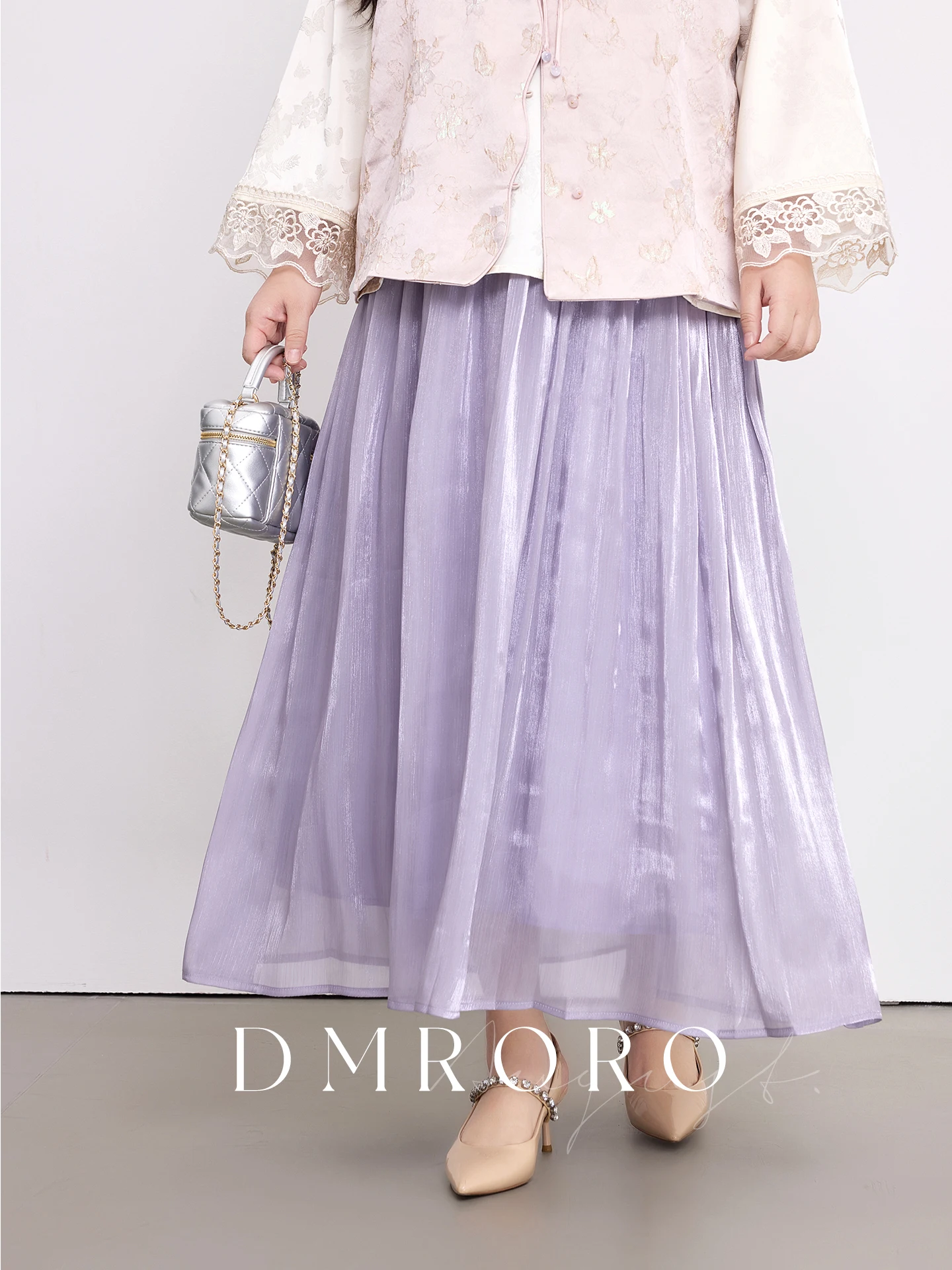 

Ele Mermaid Miss Large Size Women's Spring New Sle A-Line Slim Long Skirt iny f Skirt High Waist Casual Long Pants