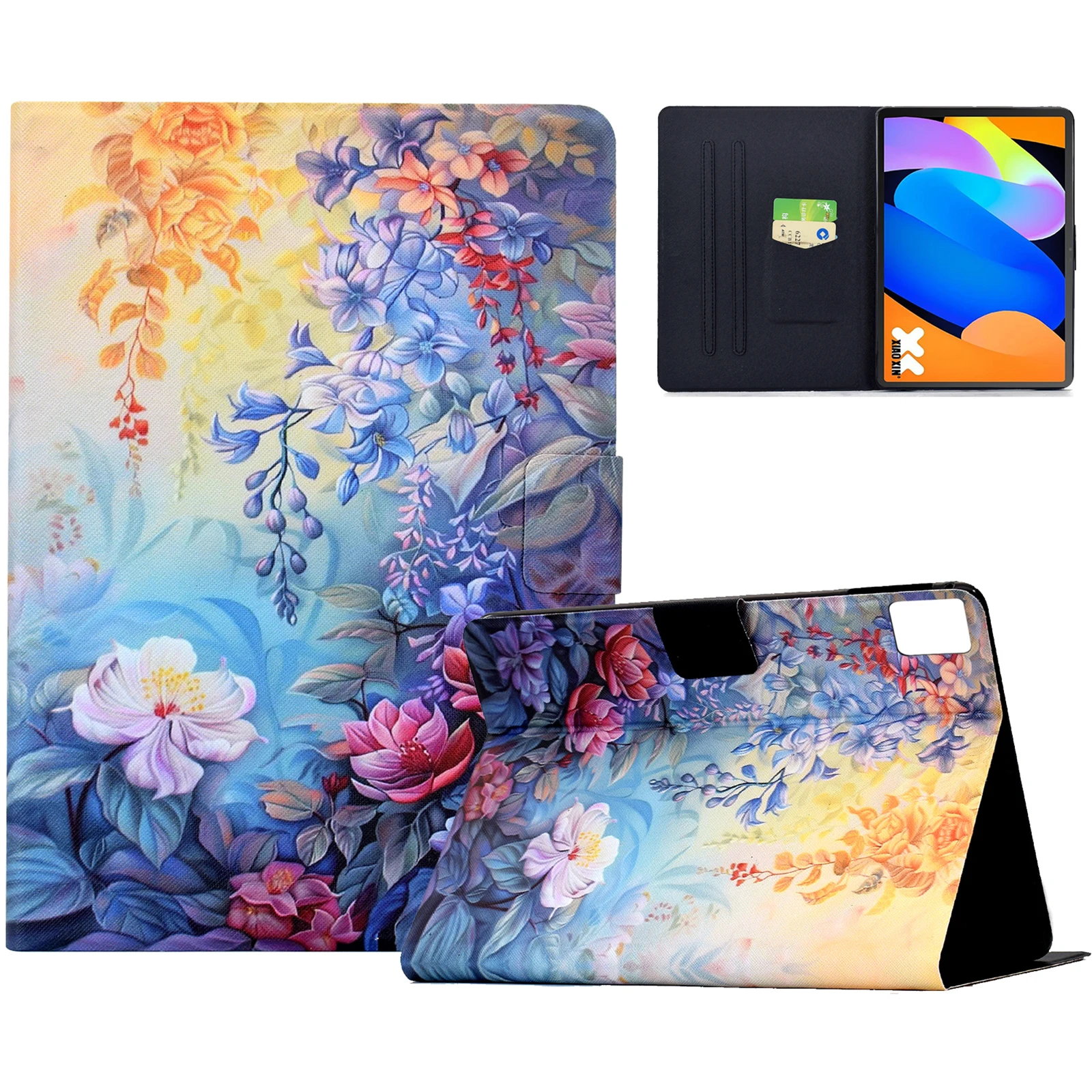 For Lenovo Idea Tab / Xiaoxin Pad 11 2025 Case Colorful Pattern Painting Card Slots Stand Leather Tablet Cover with Auto Sleep /