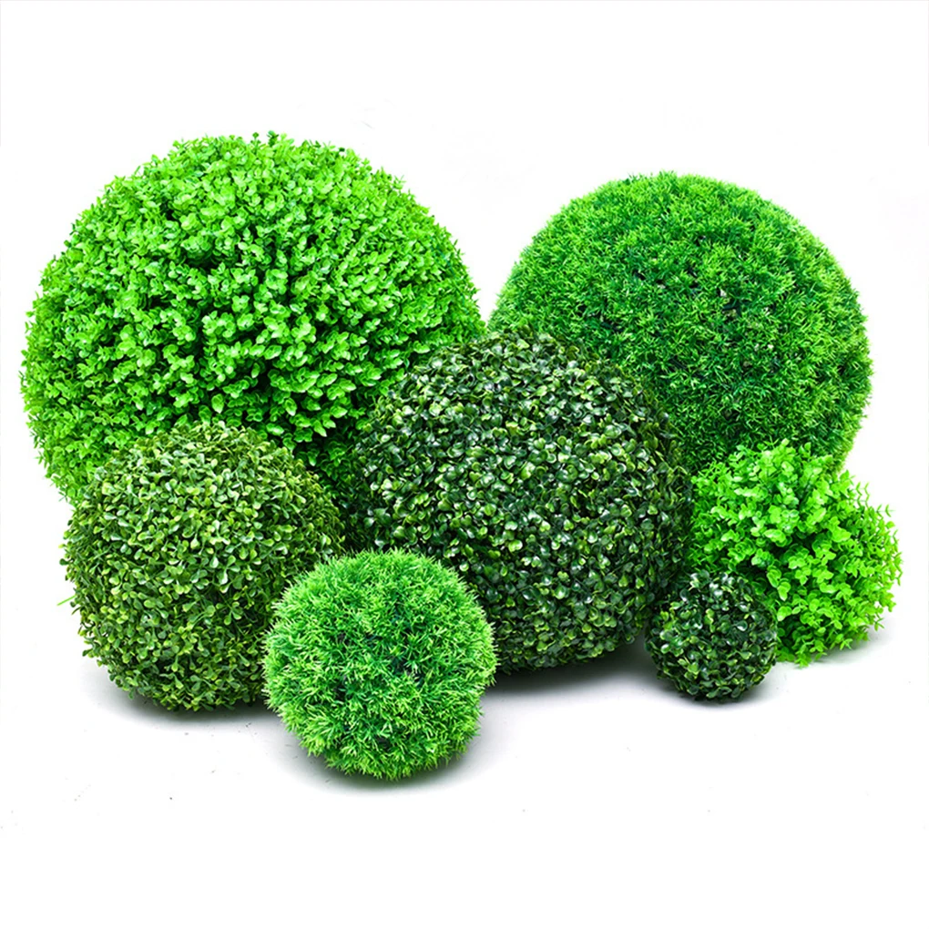 Indoor Or Outdoor Artificial Grass Dome Ball Plants Simulation Leave Grass Ball Eco-friendly Green 13/23/36CM