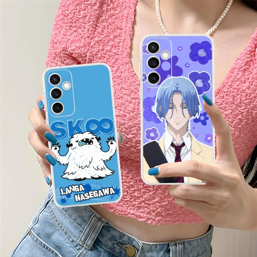 SK8 Infinity Langa Phone Case for Samsung Galaxy S25 S24 S23 S22 S21Plus FE Ultra Soft TPU Clear Shockproof Cover