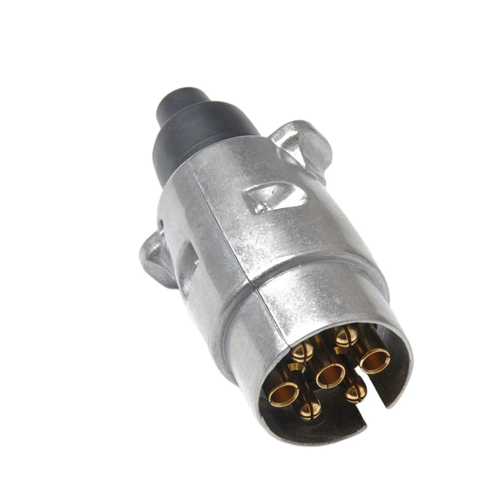 12V Towing Socket 7Pin Towing Electric Connector Wiring Connector Adapter Towbar Socket Adapter for Boats Caravan RV Truck