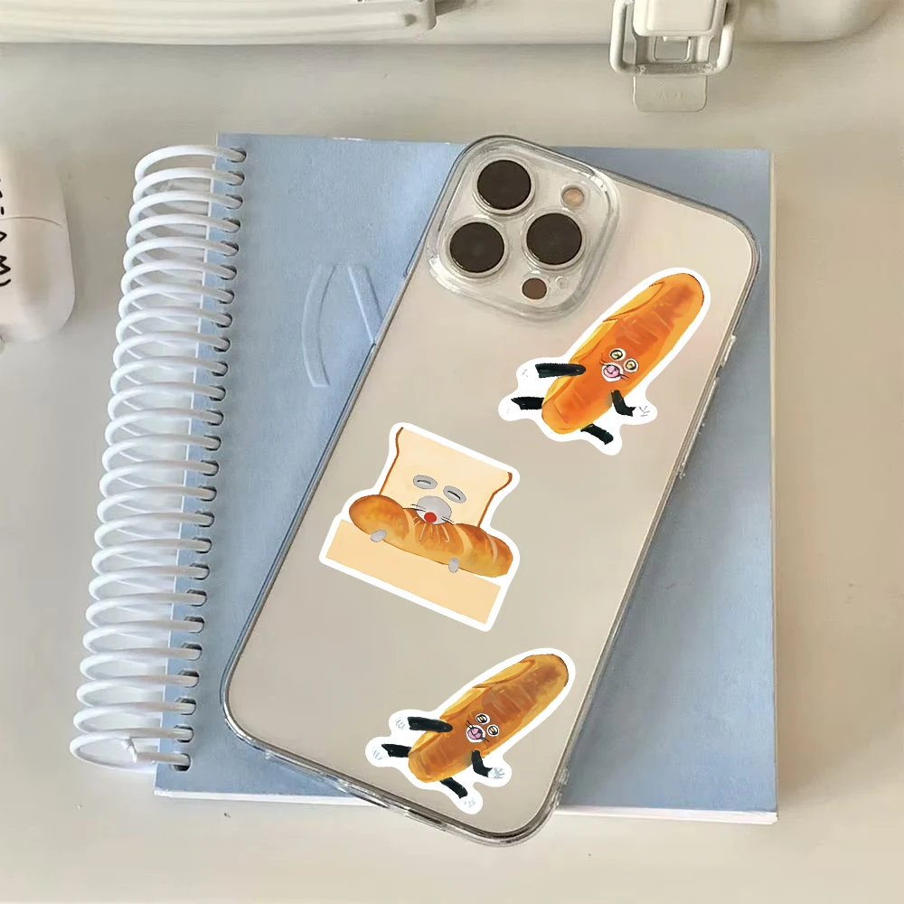 Autocollant voleur de pain pour planches à roulettes, étiquette Graffiti nostalgique pour ordinateur portable, bagages, Scrapbook, café rétro, casques de bureau, 60/120 pièces