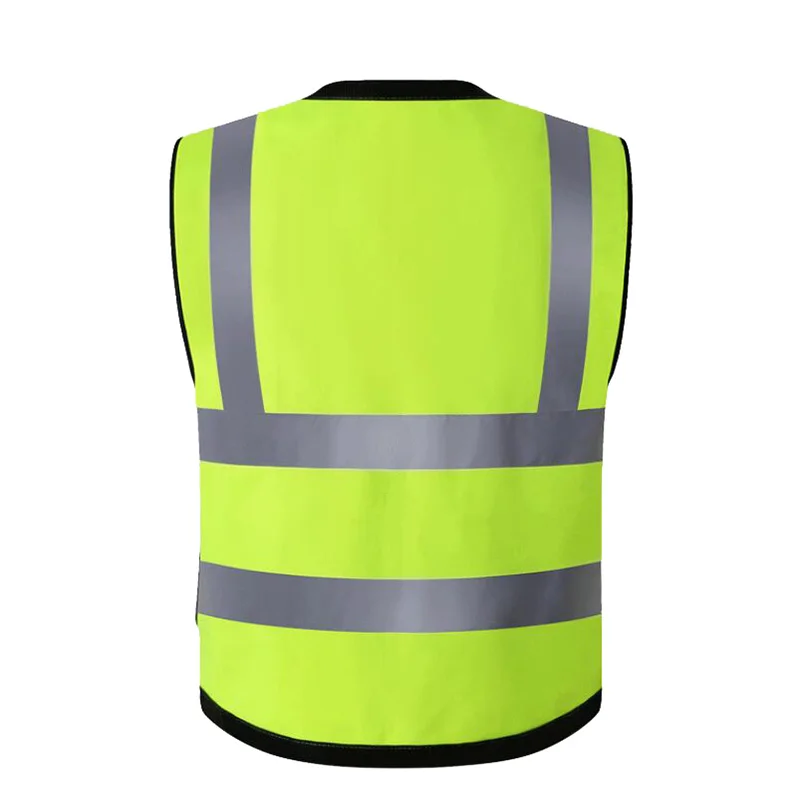 SPARDWEAR HIGH VISIBILITY REFLECTIVE SAFETY VEST WAISTCOAT MENS WITH MULTI-POCKETS SILK SCREEN LOGO PRINTING FAST SHIPPING