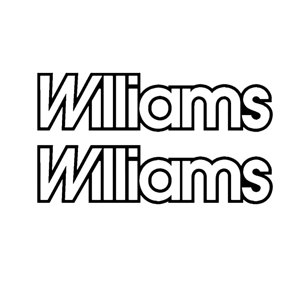 

2 шт. наклеек Williams для Clio 1 2 3 Sport 172 182