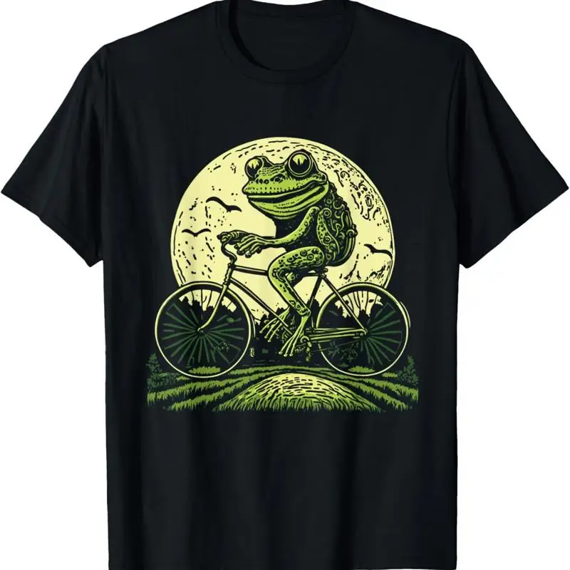 

Cottagecore Frog Riding Bicycle Lover T Shirt