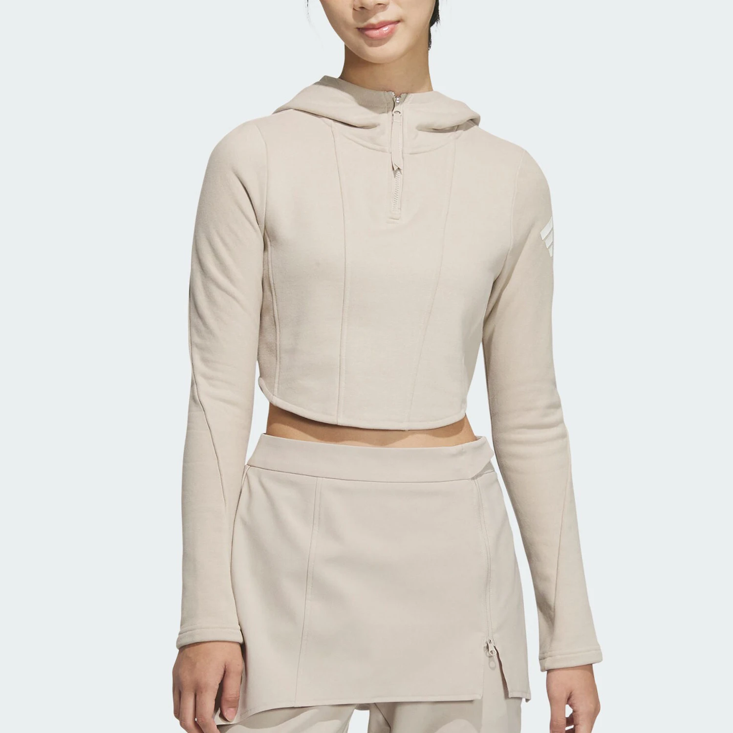 

Оригинальная женская модная толстовка с капюшоном Adidas Slim Fit JM6210