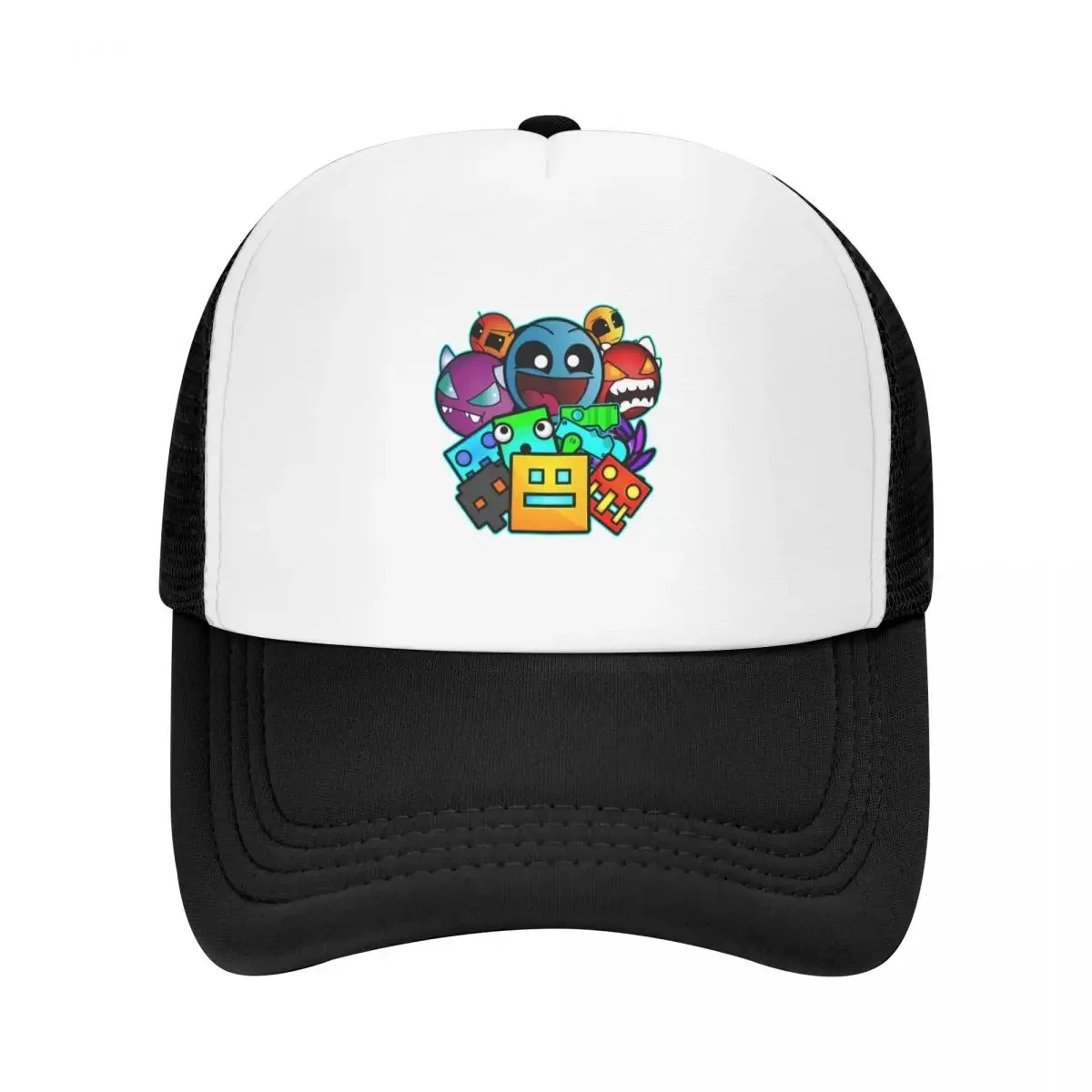 geometry dash old school gaming Baseball Cap Brand Man cap Streetwear Luxury Brand Men's Baseball Women's