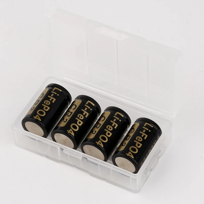 Soshine 400mAh CR2 15266 LiFePO4 Rechargeable Battery With Storage Box