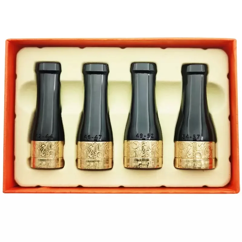 

4pcs/set Luxury Cigar Holder Pipe Set Cigar Pipe Holder Tube Cigar Mouthpiece Pipe With Gift Box 17