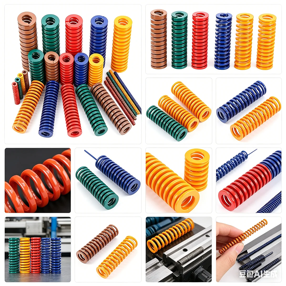 1PCS OD16mm ID8mm Mould Spring Spiral Stamping Compression Springs For Rear Trunk Tailgate Strut Support Lift Bar Tools