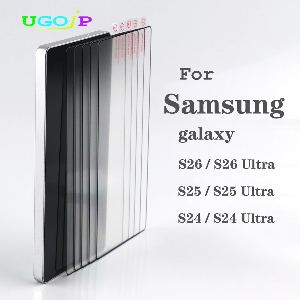

UGOjP 3/5 шт. для Samsung Galaxy S26 Ultra S25 Ultra S24 Ultra, защитная пленка из закаленного стекла, HD прозрачная, полноэкранная защитная пленка