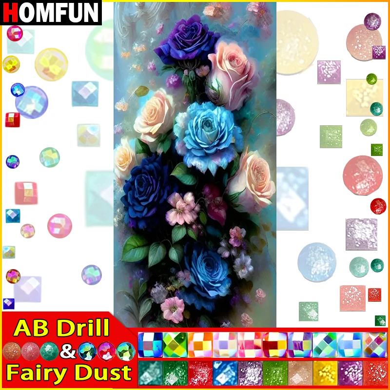 HOMFUN Fairy Dust AB Art 5D Diy Diamond Painting 