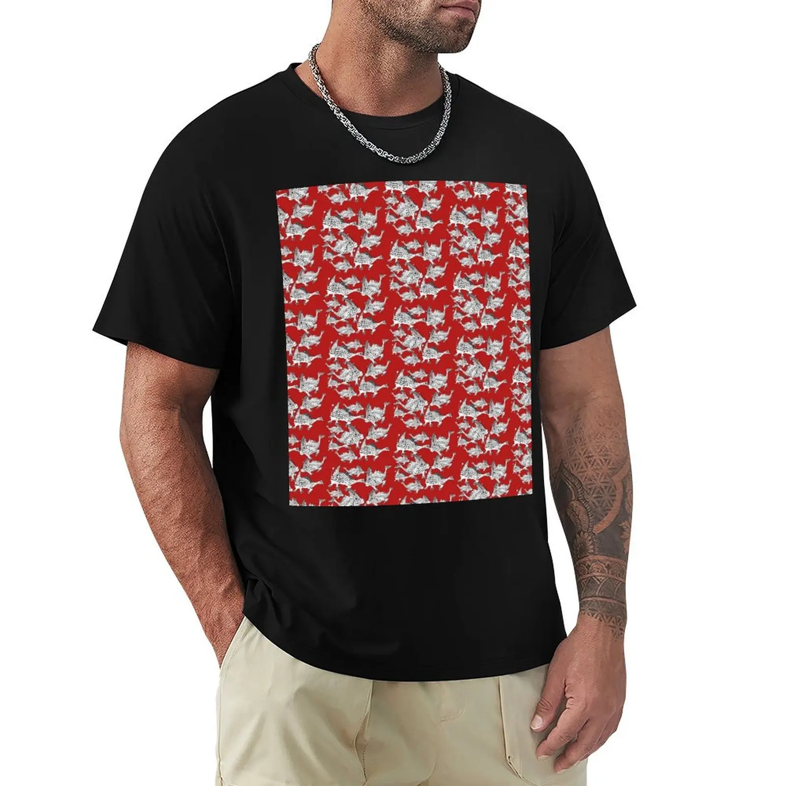 

Group of Spotted Handfish T-Shirt T-shirts man clothes oversized t shirt mens tall t shirts