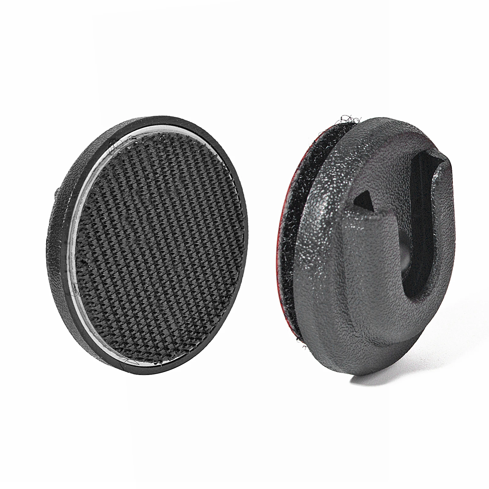 Ham CB Radio Microphone Holder, Vehicle Mic Clip Hanger with Hook and Loop Tape for Mobile Radio Speaker Mics with Round Knob