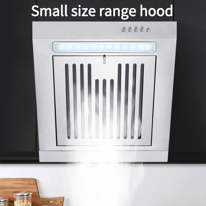 Okap kuchenny Domowa kuchnia Boczne zasysanie Mieszkanie Wypożyczalnia Pojedyncza kuchenka Mini mały okap kuchenny Silna siła ssania