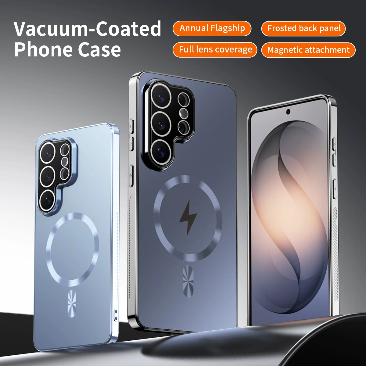 Luxurious Ultra-thin AG Matte Magnetic For Magsafe Case For Samsung Galaxy S25 S26 S24 S23 Ultra Plus Glass Len Protector Shockp