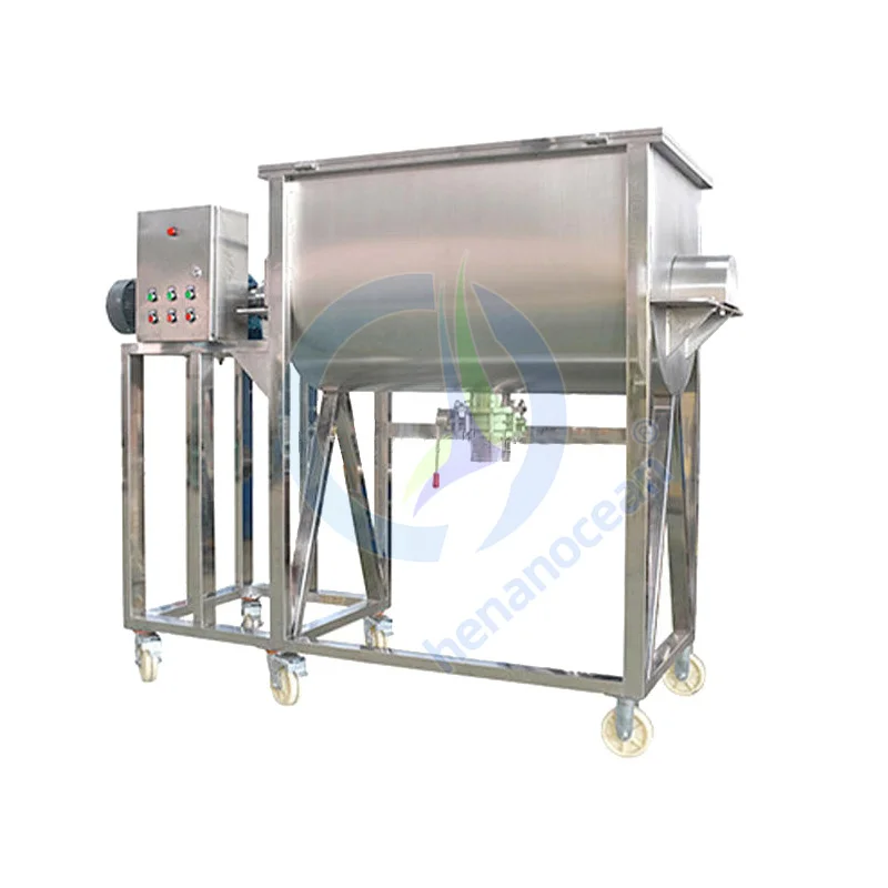 Industry Concrete Double Ribbon Mix 1ton 5 Ton Horizontal Poultry Feed Mixer Machine for Animal Feed