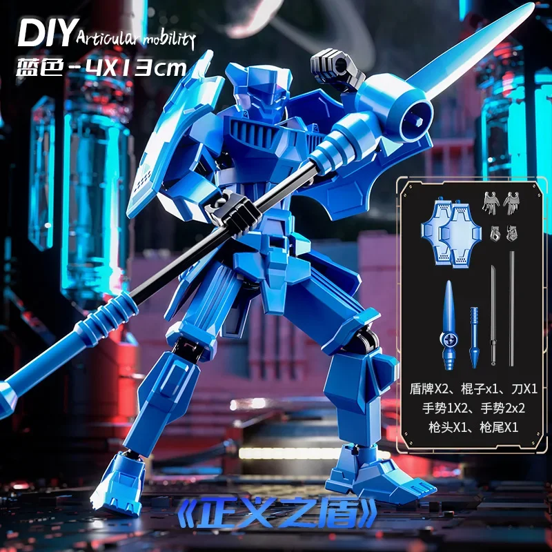 

Man Decompression T13 Robot Magnetic Multi Joint Assemblable Model Toy 9pcs Human Body Model Character Gift Angel Titan Joint