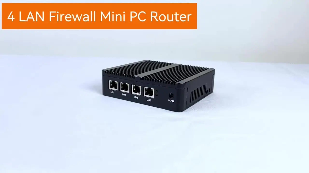 Sharevdi Mini PC firewall senza ventola con processore Intel J4105, 4 porte LAN Intel 2,5 GbE i226-V, gateway di rete AES-NI (senza RAM DDR4, senza SSD mSATA, senza sistema Sharevdi Mini PC firewall senza ventola con processore Intel J4105, 4 porte LAN Intel 2,5 GbE i226-V, gateway di rete AES-NI (senza RAM DDR4, senza SSD mSATA, senza sistema