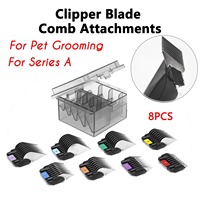 Clipper Guide Combs Kit Set Blade Attachments Professional Dog Grooming Stainless Steel For Andis/WAHL KM10/A5/MOSER Max45