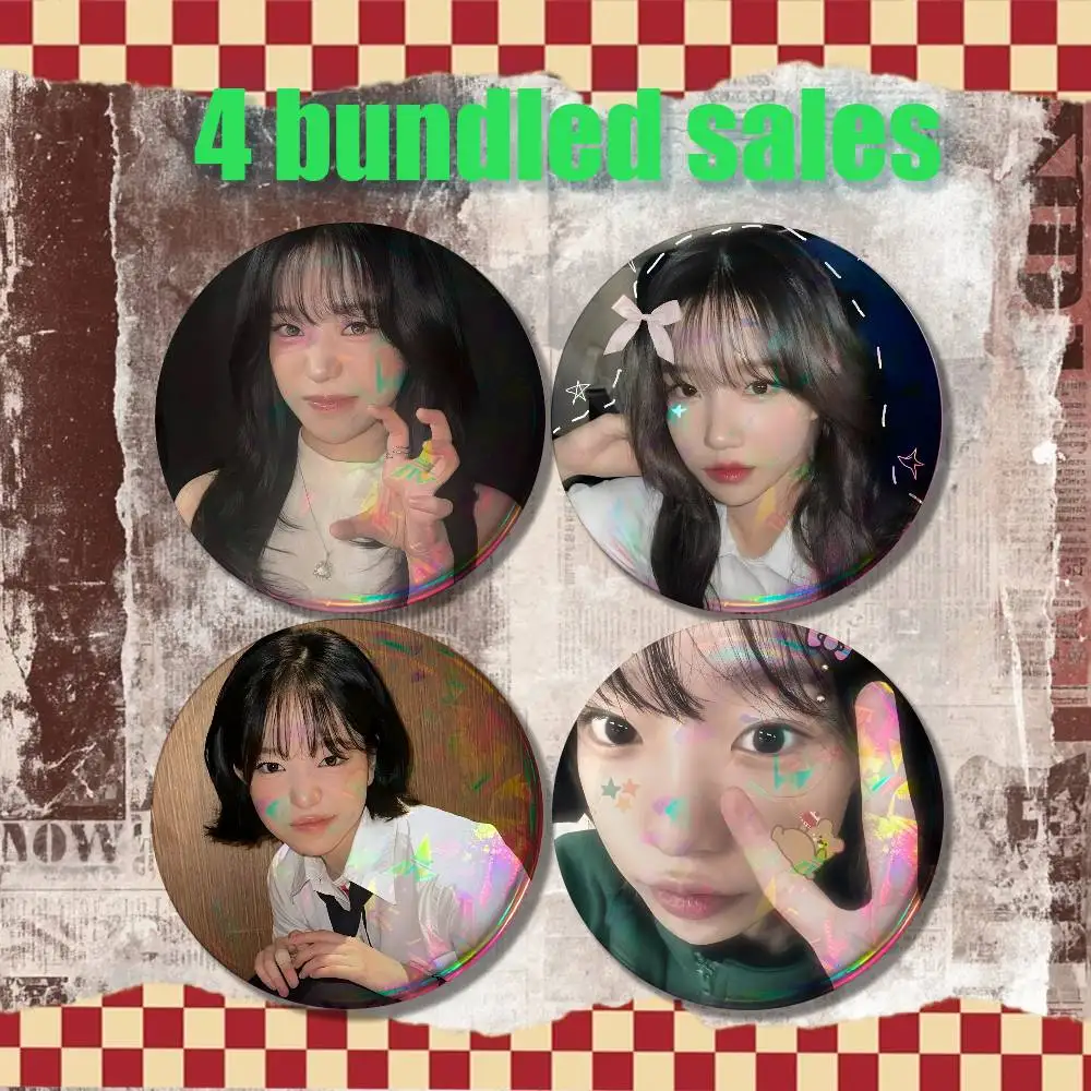 J-Jo Yuri Yu-ri 4-piece set Pins Backpack Clothes Jewelry Accessories Cartoon Round Brooch Button Badge Fans Collection Gifts