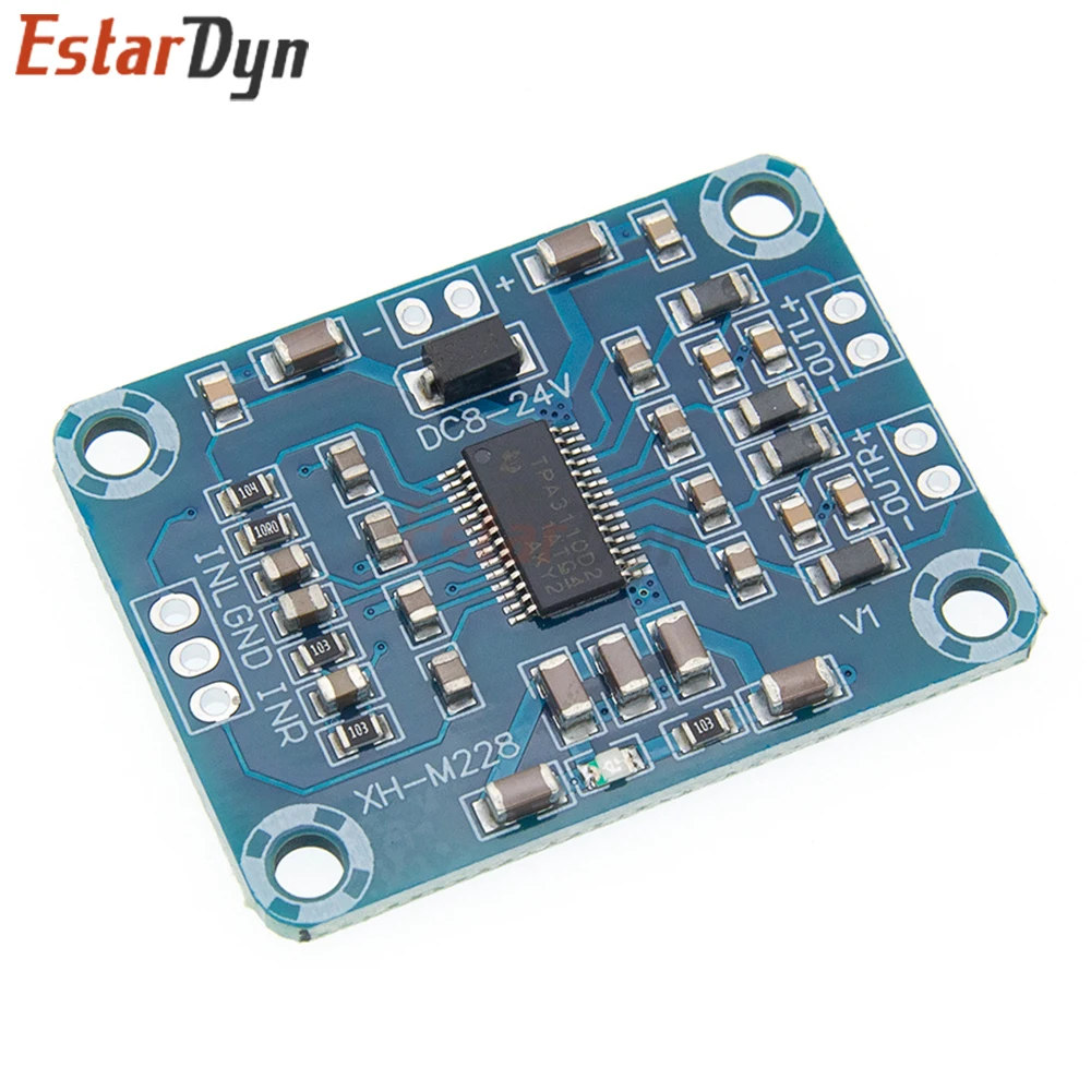 Estardyn TPA3110 Class D Digital Amplifier Board 15W+15W Dual Channel Stereo 12V-24V Car Audio Speaker TV High Efficiency - view 3