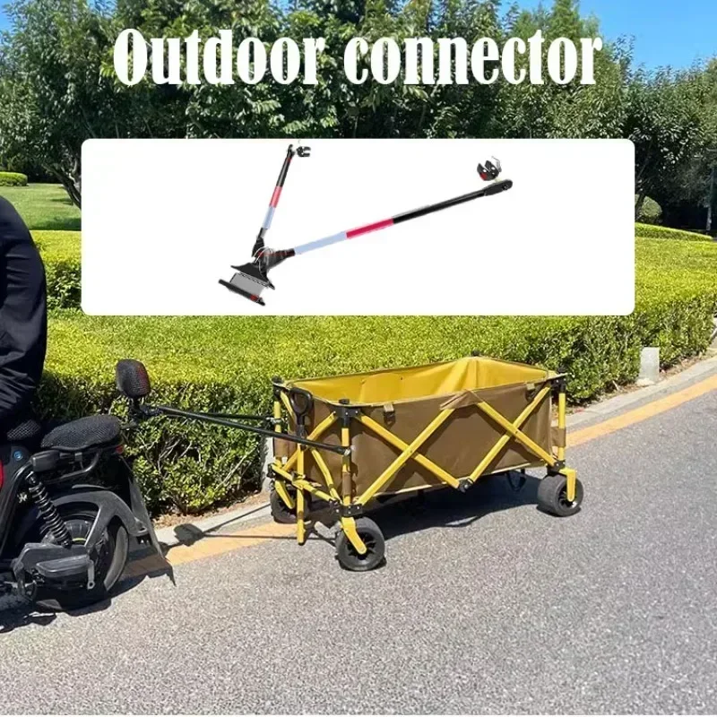 

Camping Car Connector Rear Mounted Tow Connecting Rod Professional Aluminum Alloy Traction Device Multi functional camp Supplies