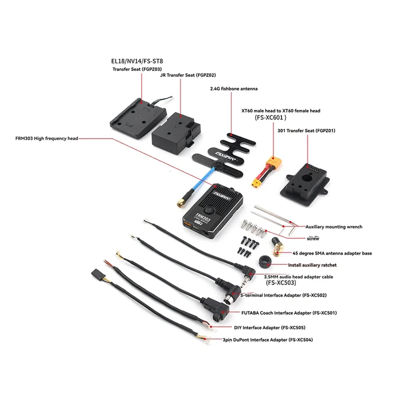

L72A-FLYSKY FRM303 2.4Ghz High-Frequency Module For Various Remote Controls Enhanced Signal Stability A