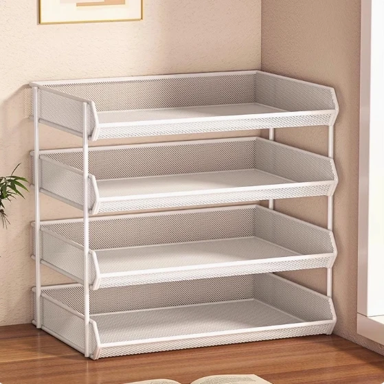 Table multi-layer shelf storage artifact Home desktop finishing rack Desk storage rack Desk storage bookshelf