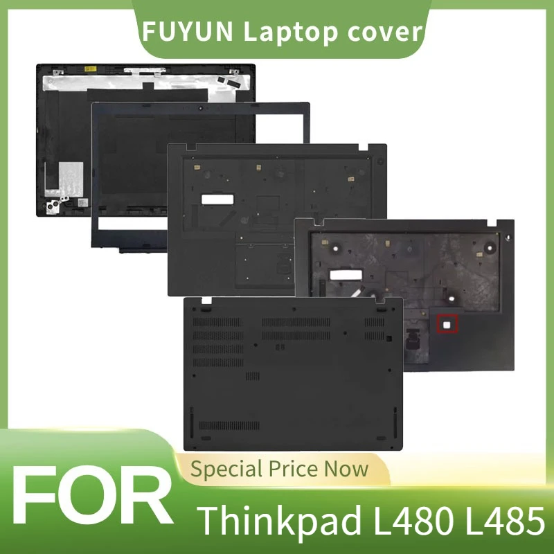 For Lenovo ThinkPad L480 Laptop LCD Back Cover Front Bezel Palmrest Bottom Case Upper Top Lower Cover Fingerprint