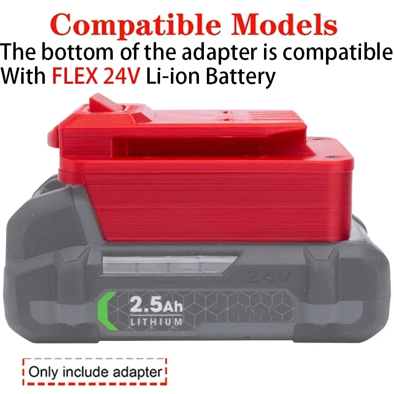 Adapter for CRAFTSMAN V20 Li-ion Tool Convert To Flex 24V Li-ion Battery Adapter Power Tool Accessories FX0221-1