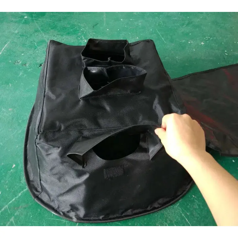 أغطية المطر LED الخارجية للمسرح، غطاء إضاءة مقاوم للماء، غطاء مطر خفيف باللون الأسود أو الشفاف