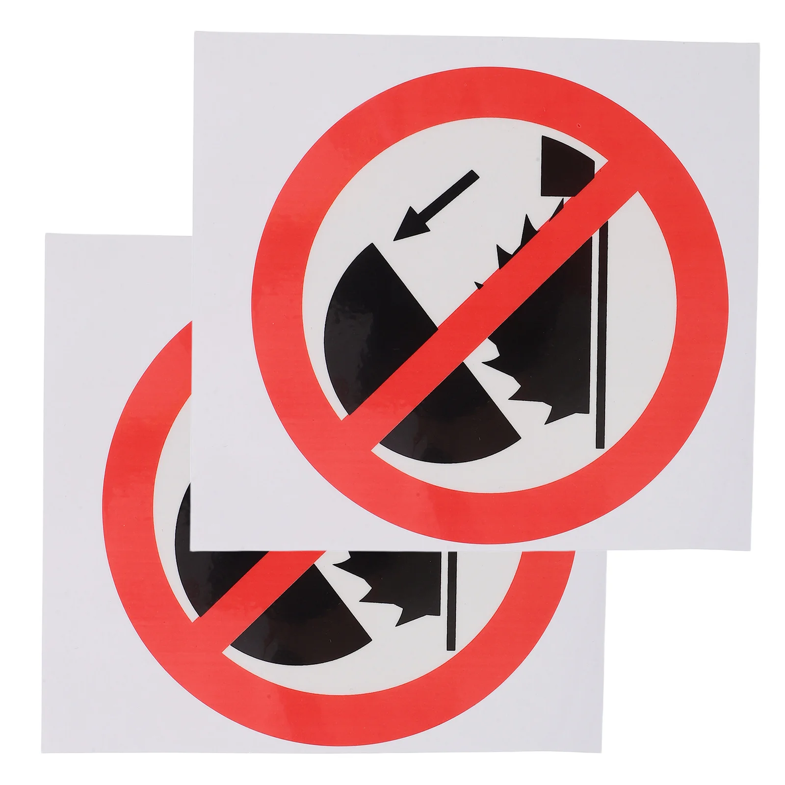 

2pcs Stickers Do Not Touch Sign Safety Warning Decals Adhesive Caution Labels Hazardous Zones Security Stickers For Machines