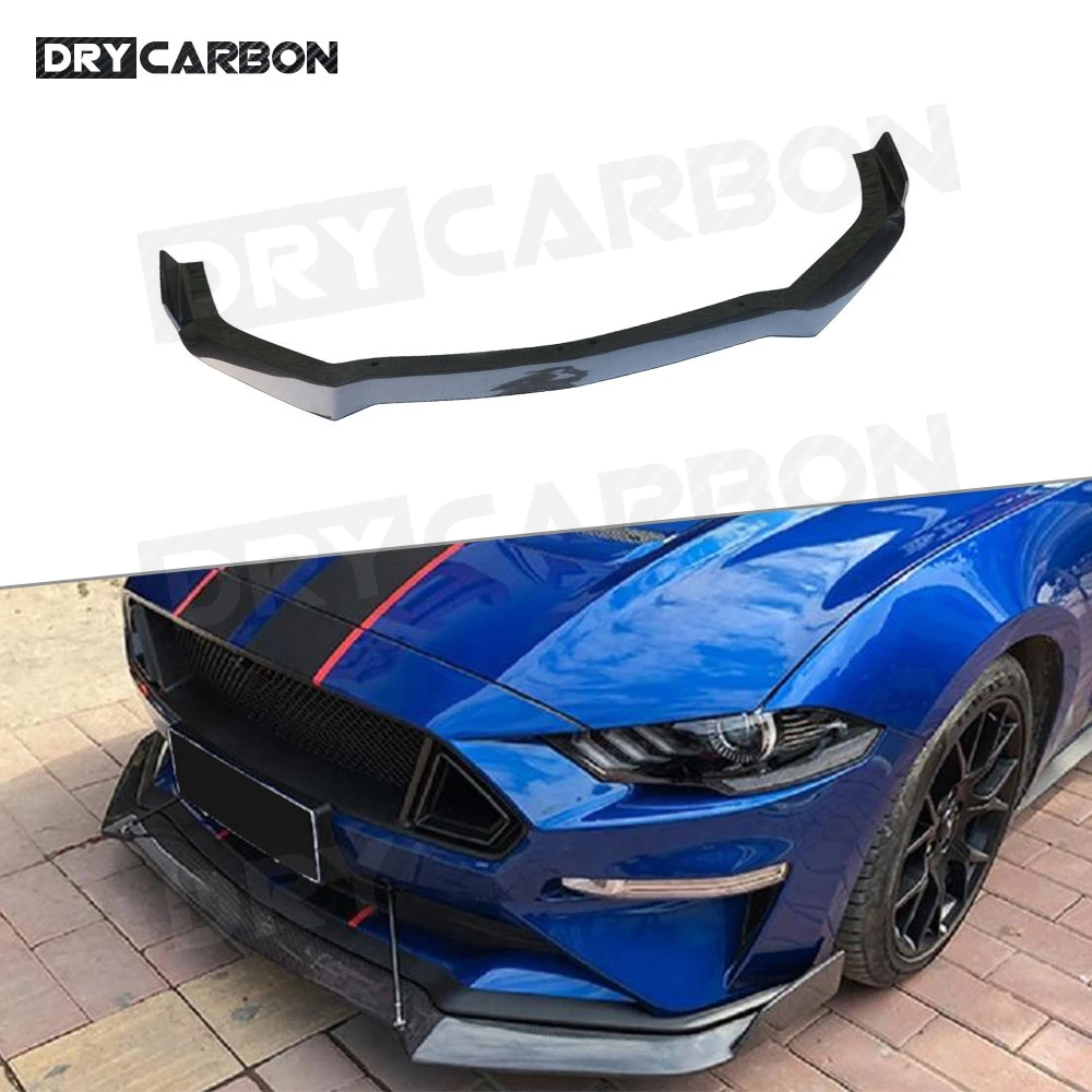 Car Front Bumper Lip Chin Spoiler Splitters Bumper Diffuser Guard Body Kits Fit for Ford Mustang 2018-2020 Front Splitters