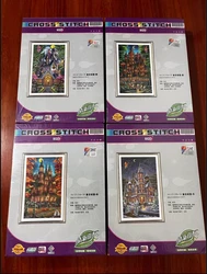 11CT 18CT Four Seasons Castle Embroidery DIY Printed Kits Cross Stitch Thread Needlework Sets Home Decor Crafts