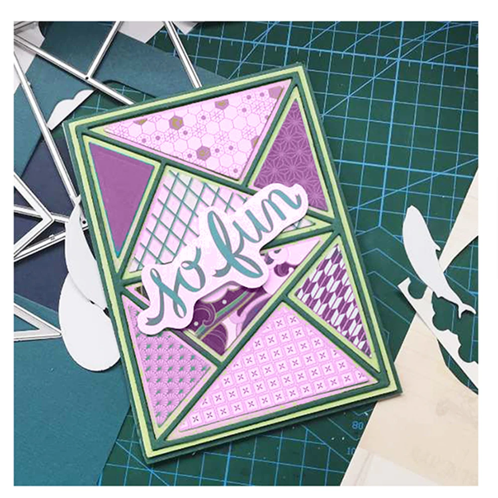 

Cutting Dies New 2023 Card Making Scrapbooking Die Cut Card Border Background Slimline Dies