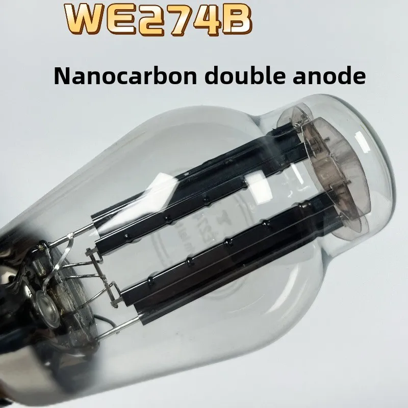 Golden sound we274b rectifier tube with nano-carbon anode, high current, high voltage, replacement for 5u4 and 5z3p