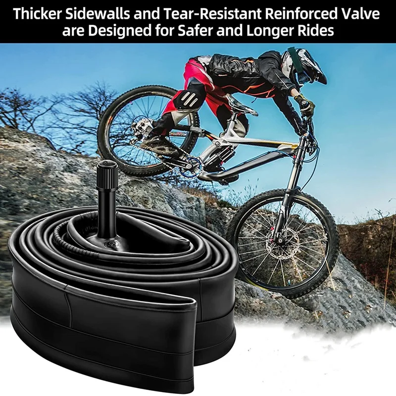 2PCS Bike Tubes For 26 Inch X 1.75/1.95/2.10/2.125 Bike Tire,MTB Bike Inner Tube With Schrader Valve Bicycle Accessories