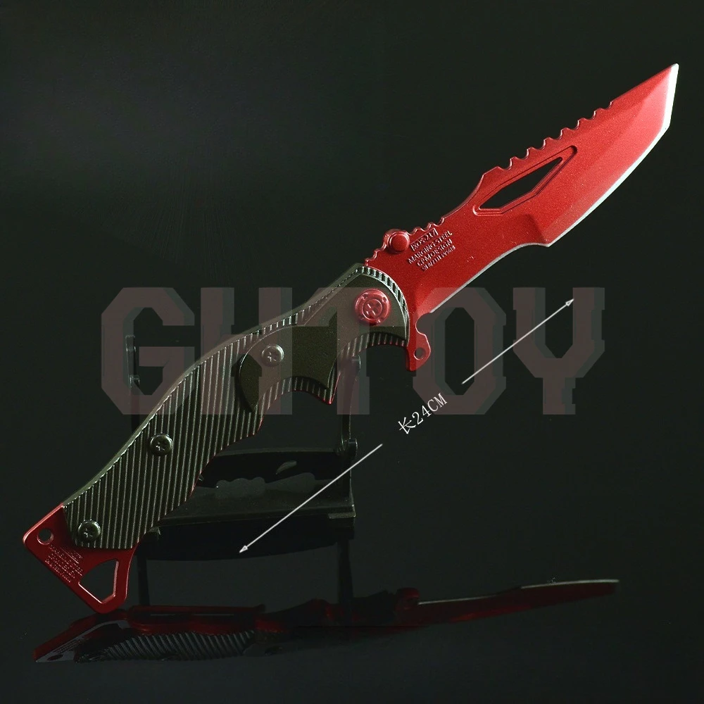 24cm/9.45인치 아레나 브레이크아웃 나이프 게임 주변기기 나이프 무기 모델 데스크탑 장식품 컬렉션 소녀 소년 생일 선물