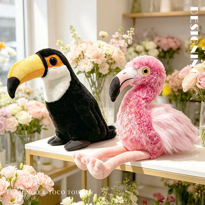 brinquedos-de-pelucia-de-flamingo-e-tucano-com-design-de-desenho-animado-aves-de-pelucia-realistas-bonecas-macias-decoracao-kawaii-para-quartos-presentes-de-natal-para-amantes-de-aves